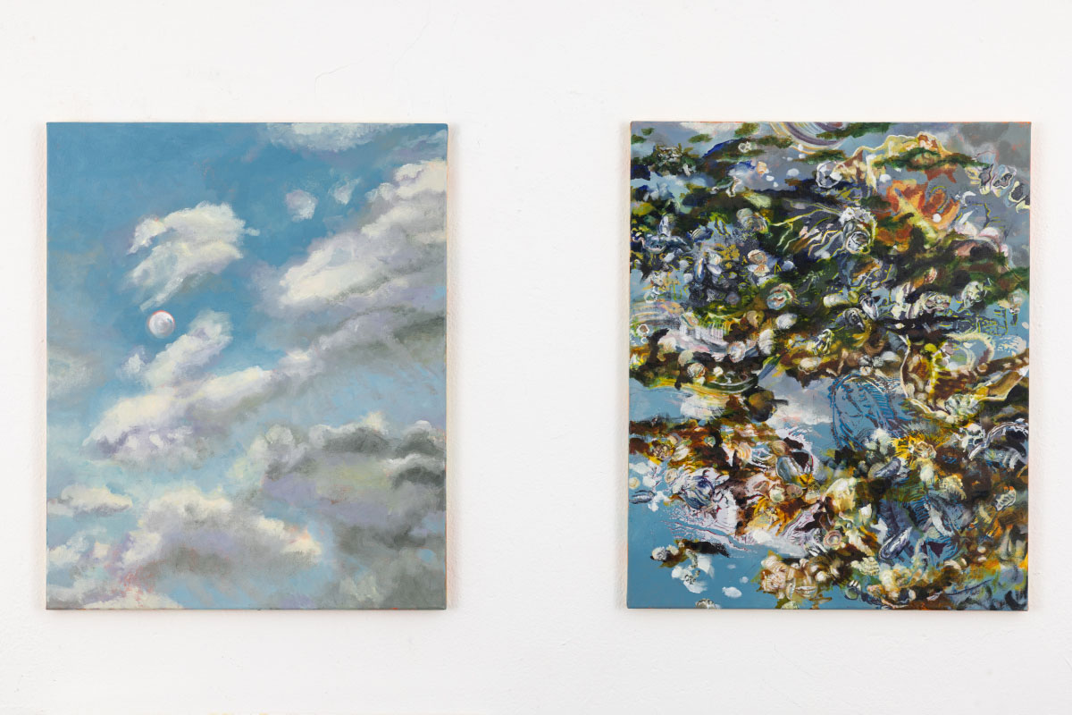 Katrin Roeber – Wolken und_Gezeit II (2021) – je 50x40 cm