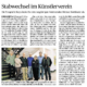 Stabwechsel im Künstlerverein, Rheinische Post 8.1.2025