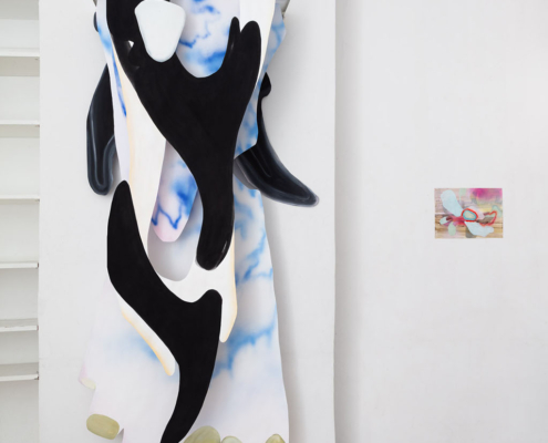 Orcaorcan - nach Iris van Herpen nach Mark Chagall - 2024 Airbush Acryl Papier
