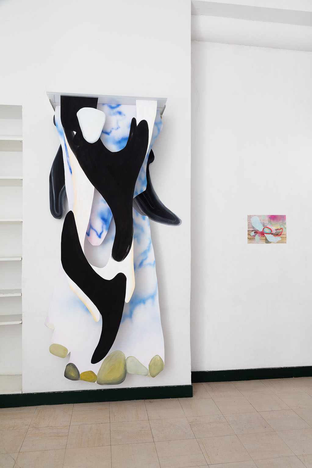Orcaorcan - nach Iris van Herpen nach Mark Chagall - 2024 Airbush Acryl Papier