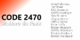 Code 2470 Ateliers de Paris